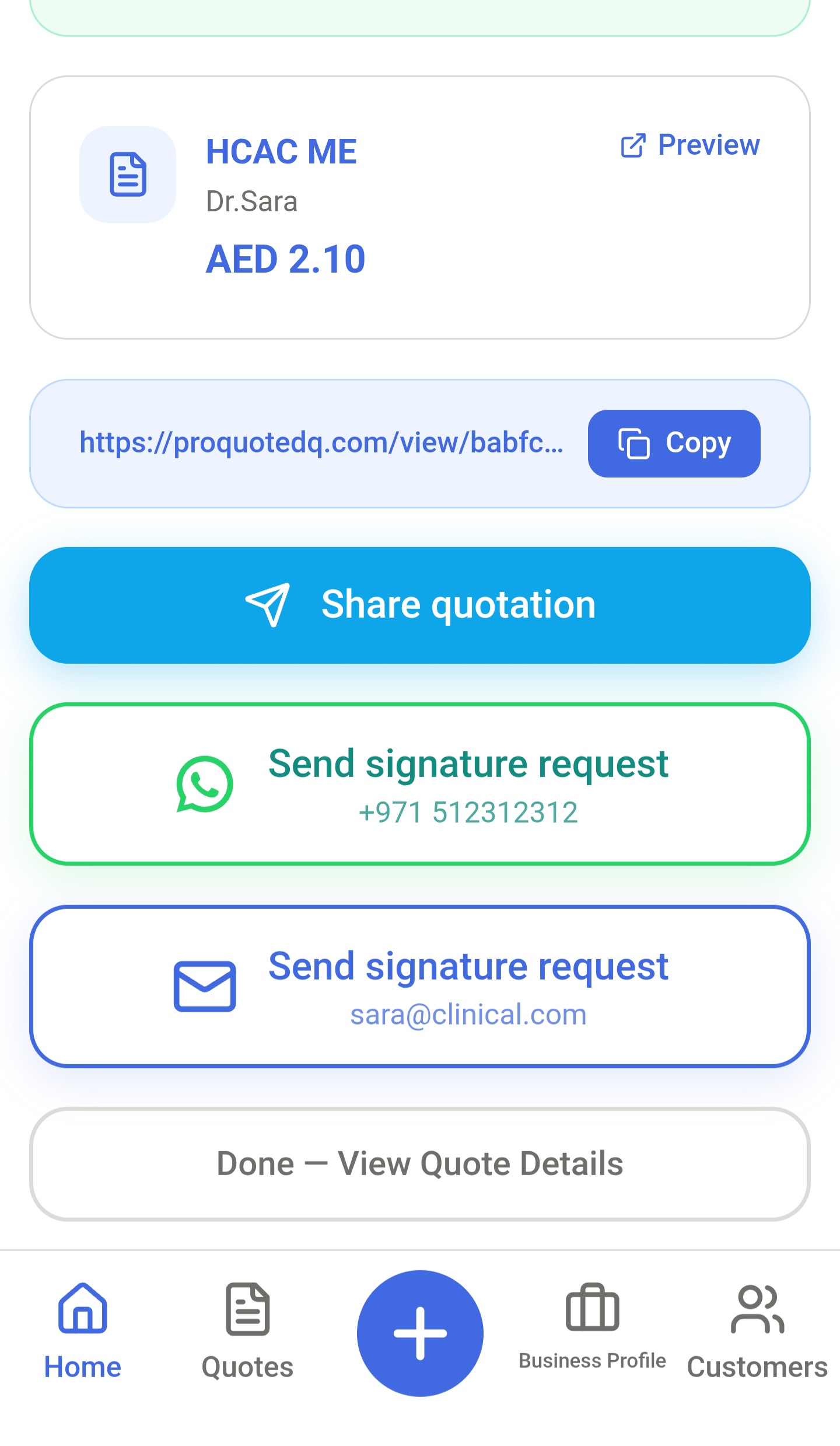 Screenshot 3 of Quotation Intelligent Managemnet