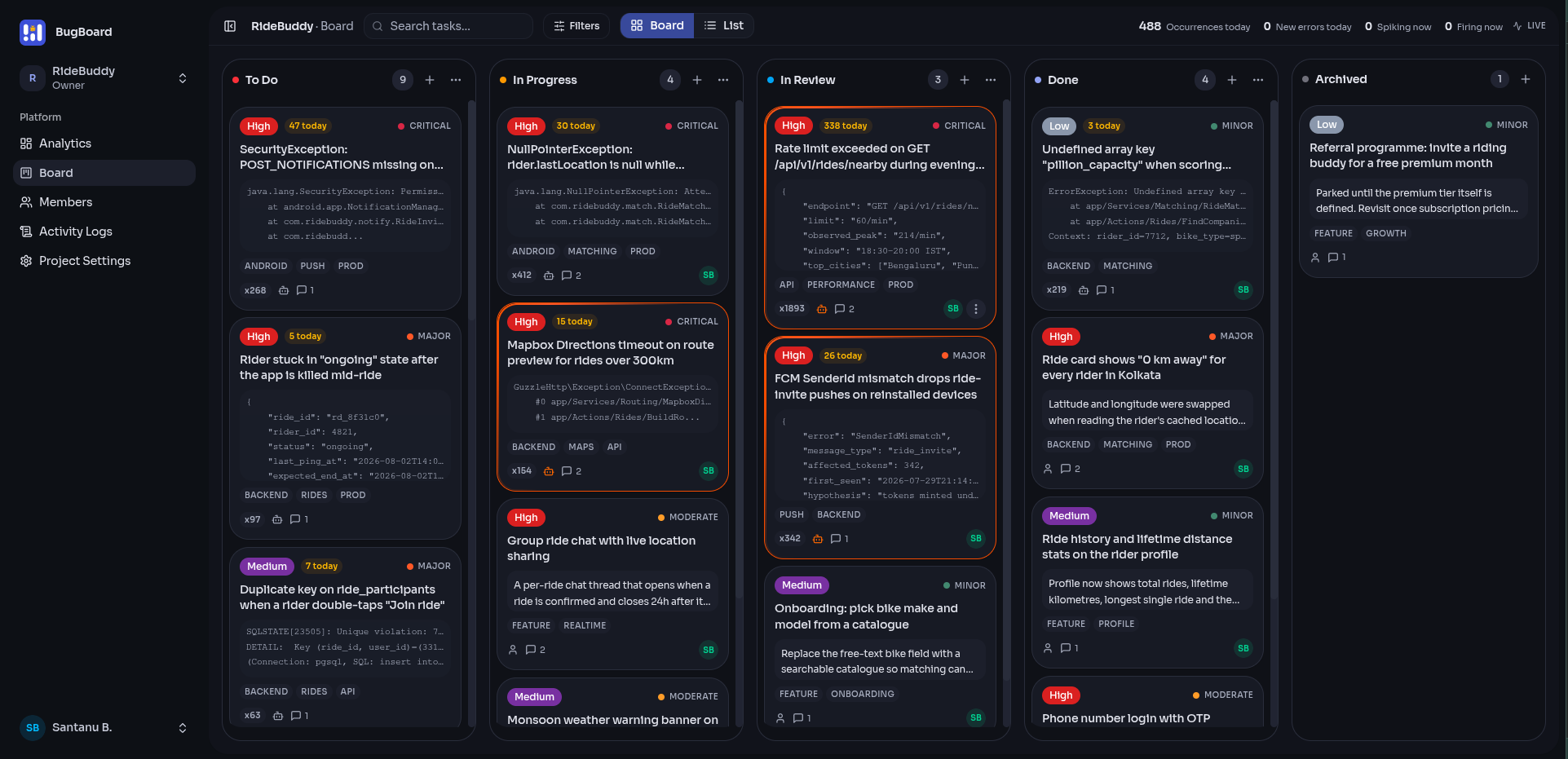 Screenshot 3 of BugBoard